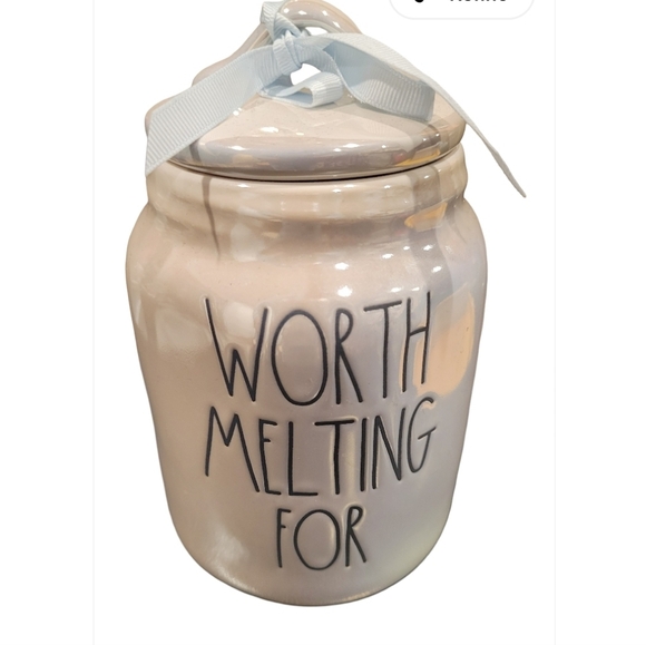 Rae Dunn Cream Snowman Cookie Jar - Picture 2 of 4